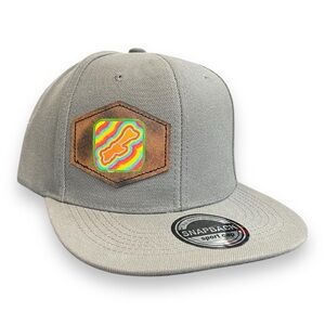 Madeline Island Flat Brim Hat - Leather Patch